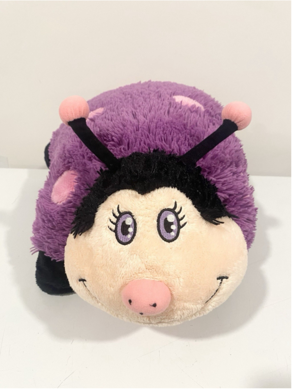 Limited Edition My Pillow Pets 2009 Pink Purple Ladybug 18” Plush Pillow Pet
